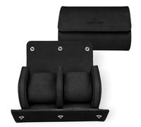 Windrose Tempora Reise - Uhrenkoffer (für 2 Uhren) 15 cm (schwarz)