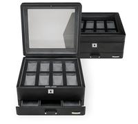 Windrose Tempora - Uhrenkoffer (für 8 Uhren) 26.5 cm (schwarz)