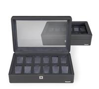 Windrose Tempura - Uhrenkoffer (für 12 Uhren) 38 cm (grau)