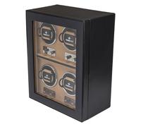 Windrose Uhrenbeweger 4 Uhren Ambiance/schwarz (Leder)