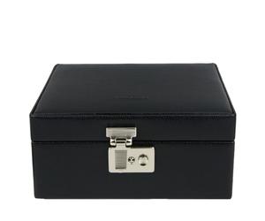 Windrose Uhrenkassette Beluga Schwarz Schmuckkassette