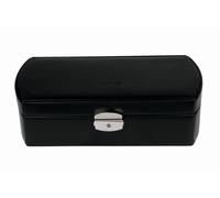 Windrose Uhrenkassette Merino Schwarz Schmuckkassette