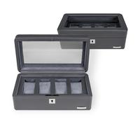 Windrose Tempora - Uhrenkoffer (für 4 Uhren) 26.5 cm (grau)