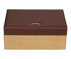 WINDROSE Wood Jewelry Box Braun