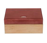 Windrose Wood Jewelry Box L Metallic Titian