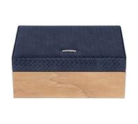 Windrose Wood Schmuckkasten blau