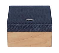 Windrose Wood Schmuckkasten blau