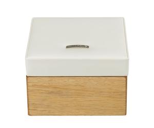 Windrose Wood Schmuckkasten Creme Schmuckkoffer