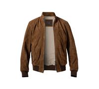 Windsor Lederblouson Herren Stehkragen Ziegenvelours braun, 50 (M)