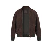 Windsor Lederblouson Herren Stehkragen Ziegenvelours braun, 50 (M)