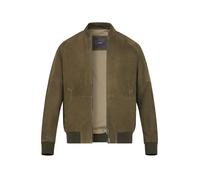 Windsor Lederblouson Herren Stehkragen Ziegenvelours grün, 48 (S)