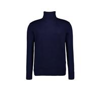 Windsor Rollkragenpullover Herren Slim Fit Schurwolle blau, M