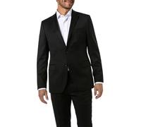 Windsor Sakko Herren Extra Slim Fit Reverskragen Schurwolle schwarz, 48