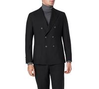 Windsor Sakko Herren Regular Fit Schurwolle schwarz, 56