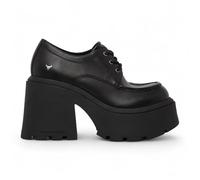 Windsorsmith Damen-Schnürschuhe aus schwarzem Leder mit dicker Plateausohle - Starcrossed EU 40,5 / UK 7