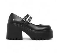 Windsorsmith Damen Mary-Jane-Schuhe aus schwarzem Leder mit dicker Plateausohle - Lessons EU 42 / UK 8
