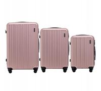 Wings Harrier Hartschalenkoffer Set 3tlg S M L mit 360° Rollen und Zahlenschloss, Reisekoffer Set robust leicht