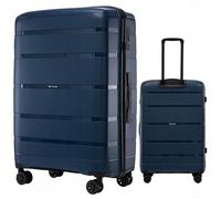 Wings Hawfinch Hartschalenkoffer L aus PP 97 Liter mit TSA Zahlenschloss und 4 Doppelrollen - Reisekoffer groß robust modern