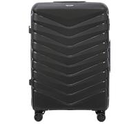 Wings Koffer Hartschale | Reisekoffer & Trolleys | Ultraleicht Rollkoffer mit Rollen | Koffer Trolley Handgepäck | Hartschalenkoffer Mit Schloss | für Flugzeug (Schwarz, 75x50x30 cm)