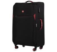 Wings Koffer Weichschale Stoffkoffer - Leichter Weichschalenkoffer mit 4 Rollen Dipper 28" Weicher Koffer 110L Schwarz mit TSA-Schloss und 360°-Doppelrollen