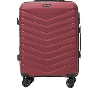 WINGS PHOENIX Kofferset S M L - Hart-Polypropylen - 4 Rollen 360° - Zahlenschlösser - leichte geräumige Reisekoffer auf Rollen, rot red, S, Koffer