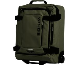 WINGS Weicher Koffer Klein Kabinengepäck 20" ROOK Dunkelgrün Grün