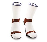 Winkee - Sandalen Socken Größe 41-45 I Coole Socken zum Verschenken I Lustige Socken für Männer & Frauen I Socks mit Motiv I Socks in Sandalen Motiv I Geschenk für Partys und Festival
