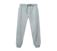 WINKIKI Kids Wear Unisex Kinder Jungen Mädchen Hose Sweatpants Trainingshose mit Kordelzug und Seitentaschen aus 100% Baumwolle - Grau Melange - 122