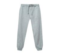 WINKIKI Kids Wear Unisex Kinder Jungen Mädchen Hose Sweatpants Trainingshose mit Kordelzug und Seitentaschen aus 100% Baumwolle - Grau Melange - 152