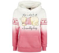 Winnie The Pooh A Friendly Day Kapuzenpullover weiß rosa in L