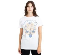Winnie The Pooh I Am Snow Cute Ladies T Shirt, White, XX-Large