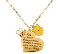 Winnie The Pooh You Are Braver Than You Believe Halskette goldfarben