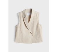 OPUS Damen Weste | Weste WINO Regular aus BCI Cotton Leinen Mix natural glaze, 42
