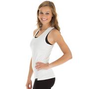 Tanktop WINSHAPE "Cotton Tanktop WVR24", Damen, Gr. XL, weiß, 90% Baumwolle, 10% Elasthan, Rundhals, Tops, mit Racerback (53876611-XL) weiß