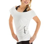 WINSHAPE Damen Dance-shirt Wtr12 Freizeit Fitness Workout T-shirt, Weiß, XL EU
