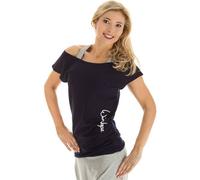 Oversize-Shirt WINSHAPE "WTR12", Damen, Gr. L, blau (night blau), 90% Baumwolle, 10% Elasthan, U-Boot-Ausschnitt, Shirts, Dance-Style (53487308-L) night blau
