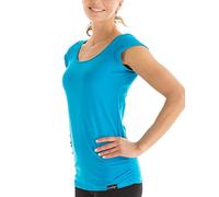T-Shirt WINSHAPE "WTR4", Damen, Gr. XS, blau (türkis), 90% Baumwolle, 10% Elasthan, Rundhals, Shirts T-Shirt, kurzarm (85400434-XS) türkis