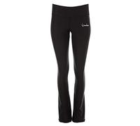 Winshape Damen Functional Bcl102, Schwarz, Slim Style, Fitness Freizeit Sport Yoga Workout Boot Cut Leggings, Schwarz, S Extra Lang EU