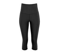 Leggings WINSHAPE "3/4 Functional Comfort HWL217C", Damen, Gr. S, Normalgrößen, schwarz, 85% Polyester, 15% Elasthan, Hosen Leggings, mit V-Shape Applikation und Core-Bund (24365052-S) schwarz