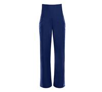 Culotte WINSHAPE "Functional Comfort CUL601C", Damen, Gr. XL, Normalgrößen, blau (dunkelblau), 85% Polyester, 15% Elasthan, Hosen Yogahose Yogawear, High Waist mit praktischen Taschen (72939518-XL) du