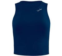 Tanktop WINSHAPE "AET136C", Damen, Gr. S, blau (dunkelblau), 85% Polyester, 15% Elasthan, Rundhals, ohne Ärmel, Tops, Functional Comfort (24832158-S) dunkelblau