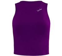 Winshape Damen Functional Comfort Cropped Tanktop Aet136c Trägershirt Cami Shirt, Dark-Plum, S EU