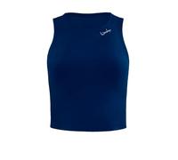 Tanktop WINSHAPE "AET136C", Damen, Gr. S, blau (dunkelblau), 85% Polyester, 15% Elasthan, Rundhals, ohne Ärmel, Tops, Functional Comfort (24832158-S) dunkelblau