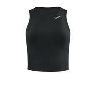 Winshape Damen Functional Comfort Cropped Tanktop Aet136c Trägershirt Cami Shirt, Schwarz, M EU