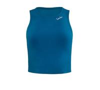 WINSHAPE Damen Functional Comfort Cropped Tanktop Aet136c Trägershirt Cami Shirt, Teal-Green, L EU