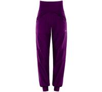 Sporthose WINSHAPE "Functional Comfort Leisure Time Trousers LEI101C", Damen, Gr. XL, Normalgrößen, lila (schwarz plum), 85% Polyester, 15% Elasthan, Hosen Sporthose, High Waist (27871505-XL) schwarz