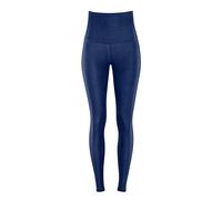 Leggings WINSHAPE "Functional Comfort HWL117C", Damen, Gr. S, Normalgrößen, blau (rich blau), 85% Polyester, 15% Elasthan, Hosen Leggings, mit V-Shape Applikation und Core-Bund (85784557-S) rich blau