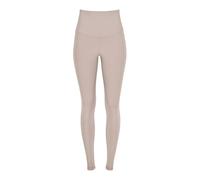 Leggings WINSHAPE "Functional Comfort HWL117C", Damen, Gr. S, Normalgrößen, cappuccino, 85% Polyester, 15% Elasthan, Hosen Leggings, mit V-Shape Applikation und Core-Bund (26994050-S) cappuccino