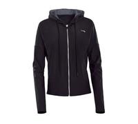 Trainingsjacke WINSHAPE "Functional Comfort Jacket J008C", Damen, Gr. L, grau (schwarz, anthrazit), 85% Polyester, 15% Elasthan, ohne Ausschnitt, Jacken Trainingsjacke, mit Ton-in-Ton-Farbakzent (7175