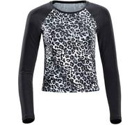 WINSHAPE Damen Functional Light and Soft Cropped Long Sleeve Top AET119LS (AET119LS-SLB) L Schwarz